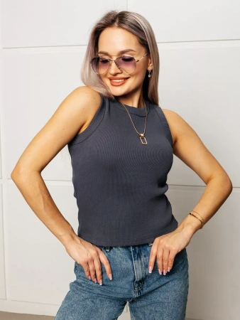Топ под пиджак в рубчик спортивная майка МК558