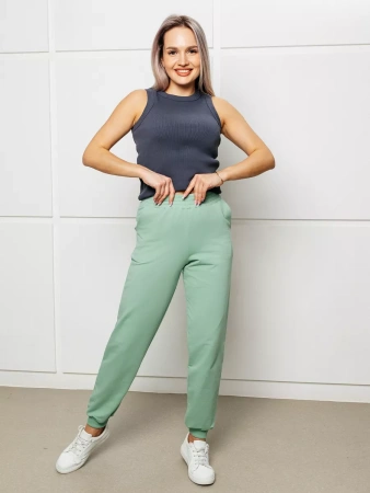 Брюки джоггеры на резинке домашние больших размеров БФ595