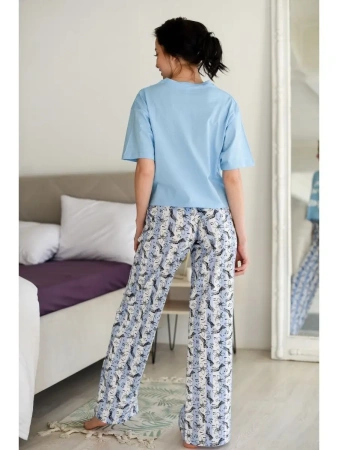 Пижама с штанами брючная большие размеры