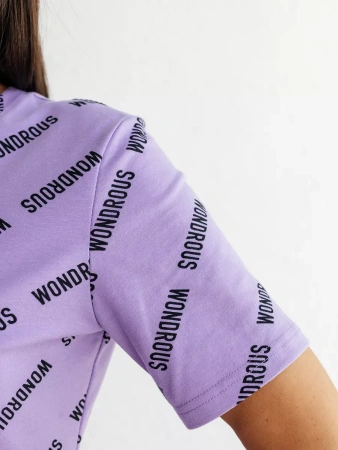 Платье футболка женское с принтом больших размеров ПЛК609