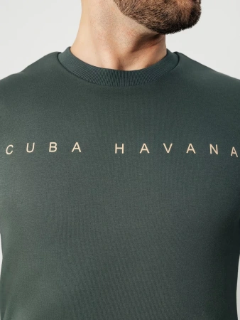 Свитшот мужской базовый с принтом оверсайз