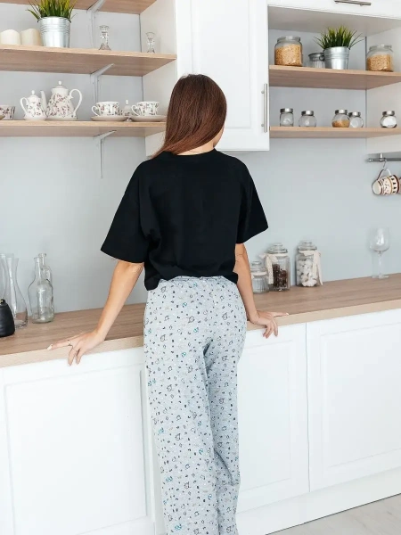 Пижама с штанами брючная большие размеры