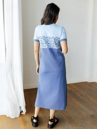 Платье женское трикотажное домашнее больших размеров ПЛК569