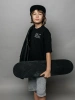 Футболка для мальчика черная оверсайз с принтом подростковая