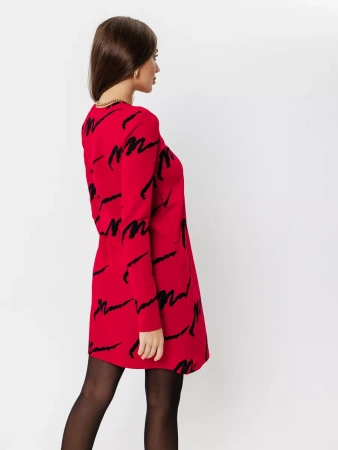 Платье женское трикотажное больших размеров трапеция ПЛИ577