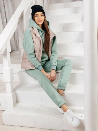 Костюм спортивный женски с начесом оверсайз домашняя одежда