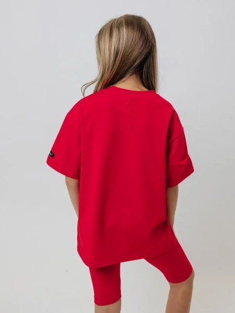 Футболка для девочки с принтом хлопок летняя пляжная