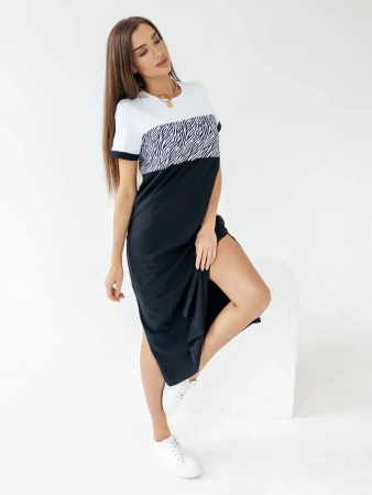 Платье женское трикотажное больших размеров миди ПЛК569