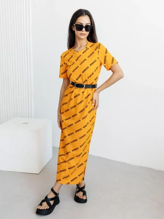 Платье женское трикотажное больших размеров длинное ПЛК609