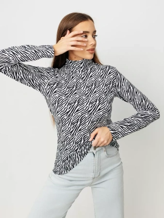 Водолазка тонкая облегающий лонгслив ДК572