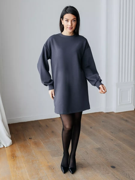 Платье женское оверсайз с длинным рукавом туника ТФ543