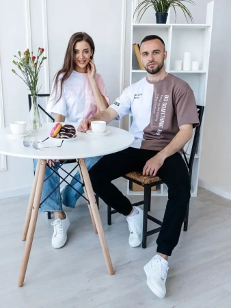 Футболка мужская спортивная с принтом хлопок