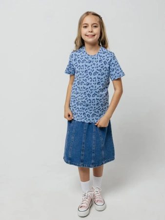 Футболка для девочки с принтом хлопок летняя пляжная