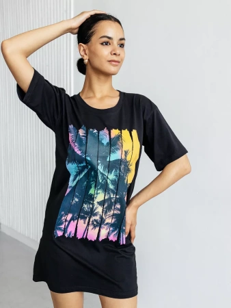 Туника платье домашнее повседневное больших размеров