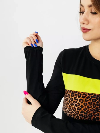 Платье женское трикотажное с длинным рукавом