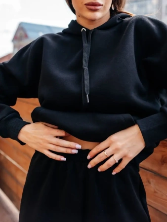 Спортивный костюм с начесом оверсайз кроя зимний