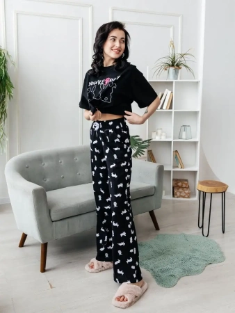 Пижама с штанами брючная большие размеры