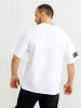 Футболка широкая оверсайз белая плотная хлопок с лайкрой