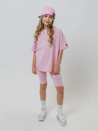 Футболка для девочки с принтом хлопок летняя пляжная