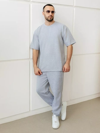 Домашний костюм мужской с брюками трикотажный хлопок