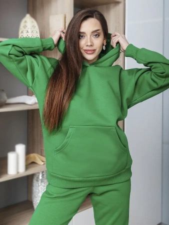 Костюм спортивный женски с начесом оверсайз домашняя одежда