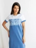 Платье футболка женское больших размеров длинное ПЛК569