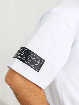 Футболка широкая оверсайз белая плотная хлопок с лайкрой