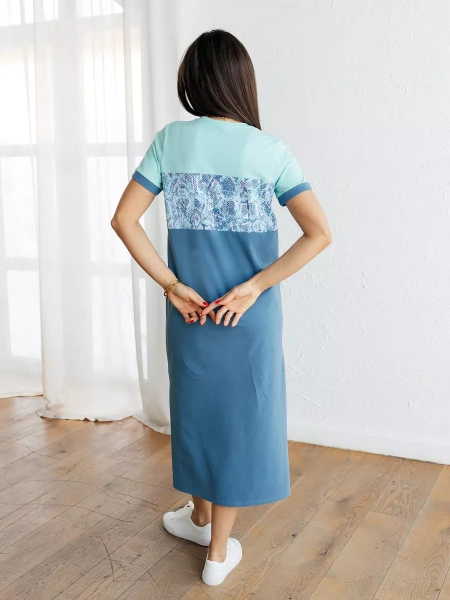 Платье домашнее женское больших размеров длинное ПЛК569