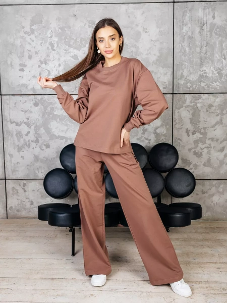 Спортивный костюм женский брючный больших размеров КФ524