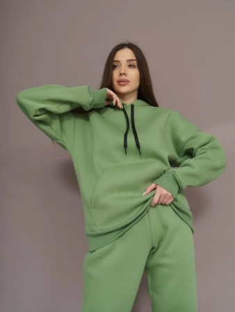 Спортивный костюм с начесом оверсайз кроя зимний