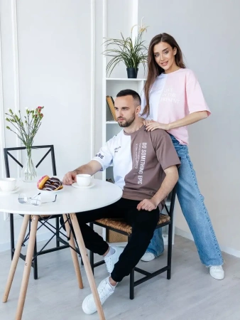 Футболка мужская спортивная с принтом хлопок