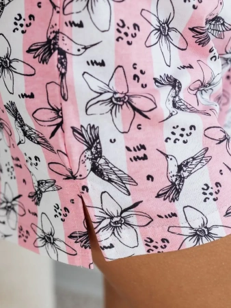 Пижама женская с шортами большие размеры хлопок