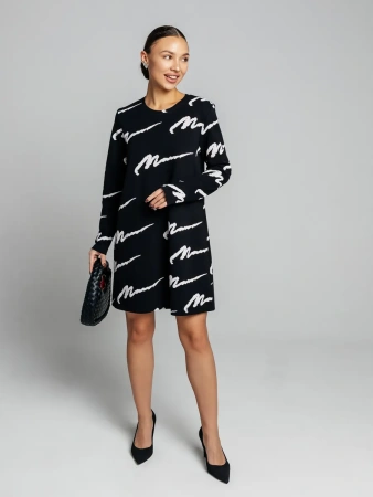 Платье женское трикотажное трапеция повседневное ПЛИ577