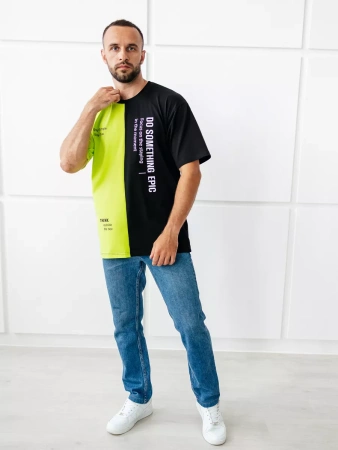 Футболка мужская спортивная с принтом хлопок