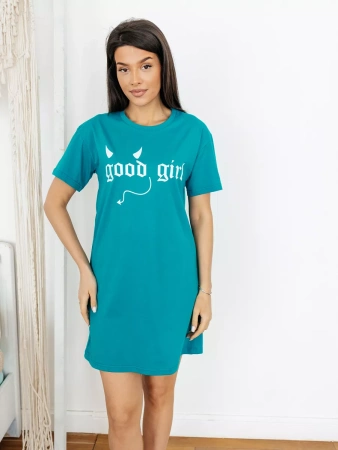 Туника домашнее платье с принтом