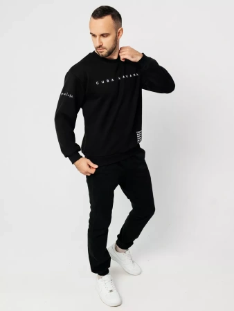 Свитшот мужской с принтом больших размеров