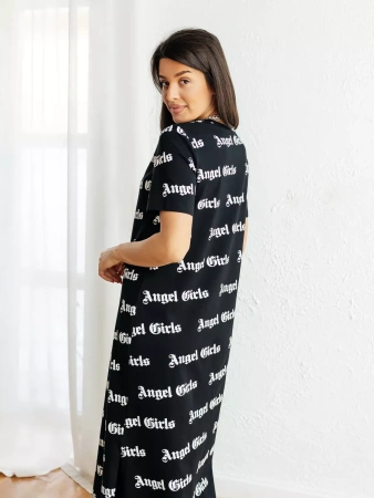 Платье футболка женкое трикотажное больших размеров ПЛК609