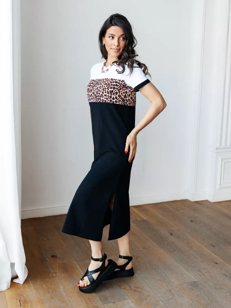 Платье женское трикотажное больших размеро хлопок ПЛК569