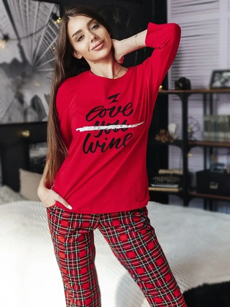 Пижама женская со штанами домашний костюм