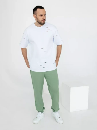 Брюки мужские зеленые трикотажные домашние Брюки мужские зеленые трикотажные домашние