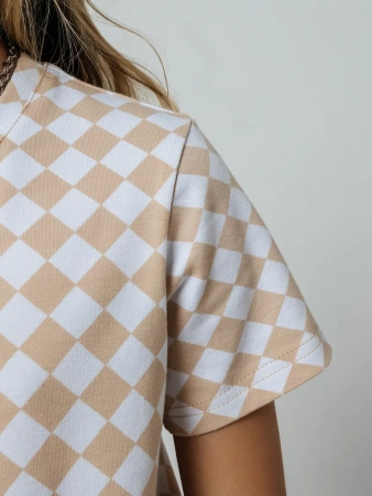 Футболка для девочки с принтом оверсайз