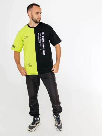 Футболка мужская спортивная с принтом хлопок