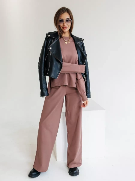 Спортивный костюм женский брючный больших размеров КФ524