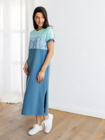 Платье домашнее женское больших размеров длинное ПЛК569