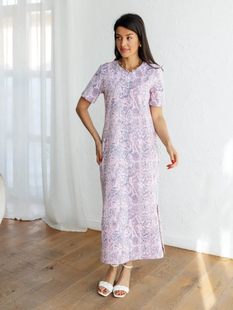 Платье женкое домашнее длинное больших размеров ПЛК609