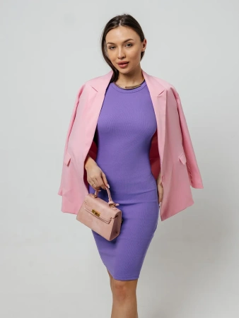 Платье женское в рубчик