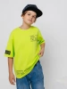 Футболка яркая для мальчика оверсайз летняя с принтом