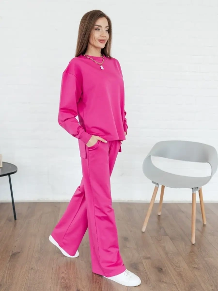 Спортивный костюм женский брючный больших размеров КФ524