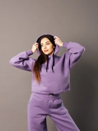 Спортивный костюм с начесом оверсайз кроя зимний