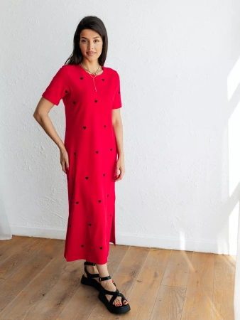 Платье женское трикотажное праздничное ПЛК609